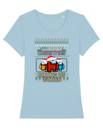 Merry Christmas Among Us Squad Sky Blue