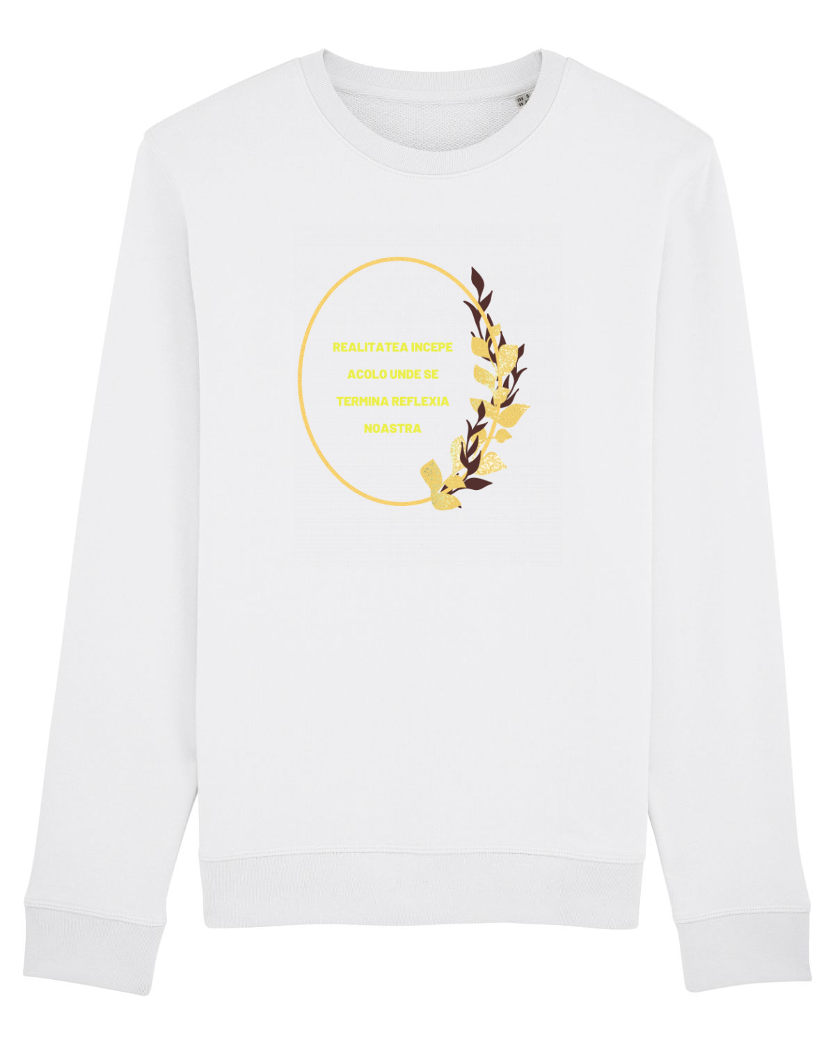 Bluză mânecă lungă Unisex Rise White