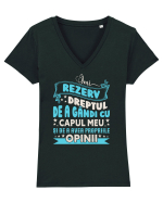 Mă duce capul Tricou mânecă scurtă guler V Damă Evoker