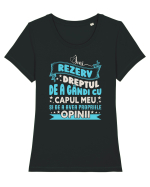 Mă duce capul Tricou mânecă scurtă guler larg fitted Damă Expresser