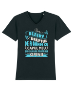 Mă duce capul Tricou mânecă scurtă guler V Bărbat Presenter