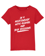 Alcohol and Bad Decisions relationship Tricou mânecă scurtă  Copii Mini Creator
