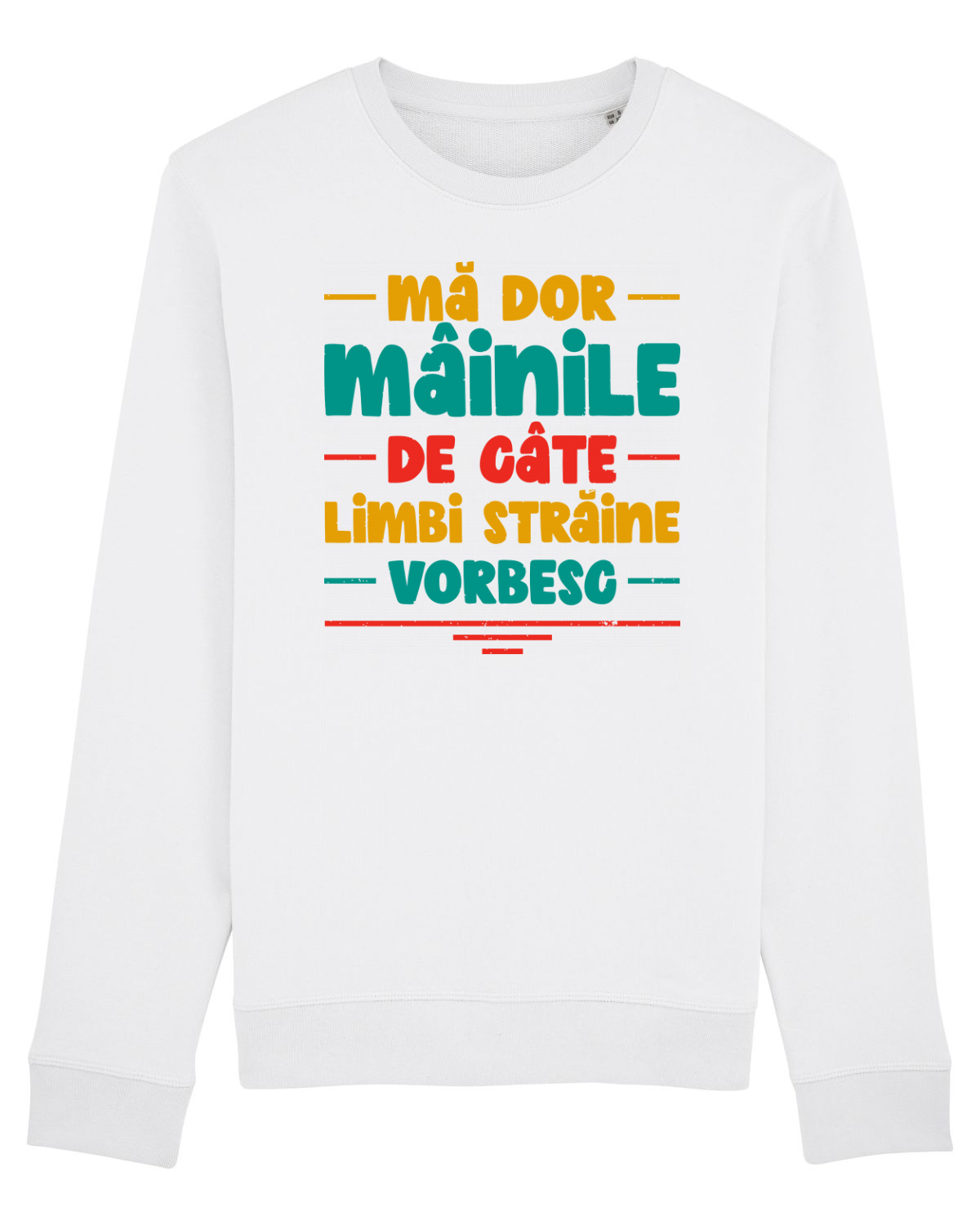 Bluză mânecă lungă Unisex Rise White