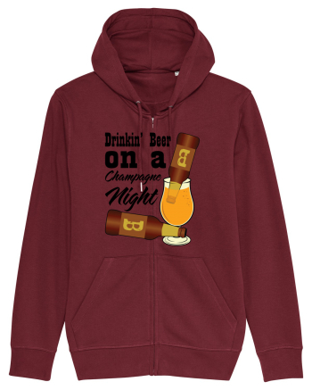 Drinkin' Beer On A Chapagne Night Burgundy