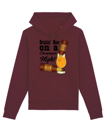 Drinkin' Beer On A Chapagne Night Burgundy