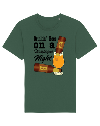 Drinkin' Beer On A Chapagne Night Bottle Green