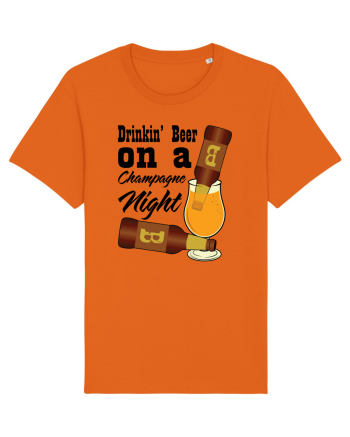 Drinkin' Beer On A Chapagne Night Bright Orange