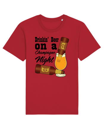 Drinkin' Beer On A Chapagne Night Red