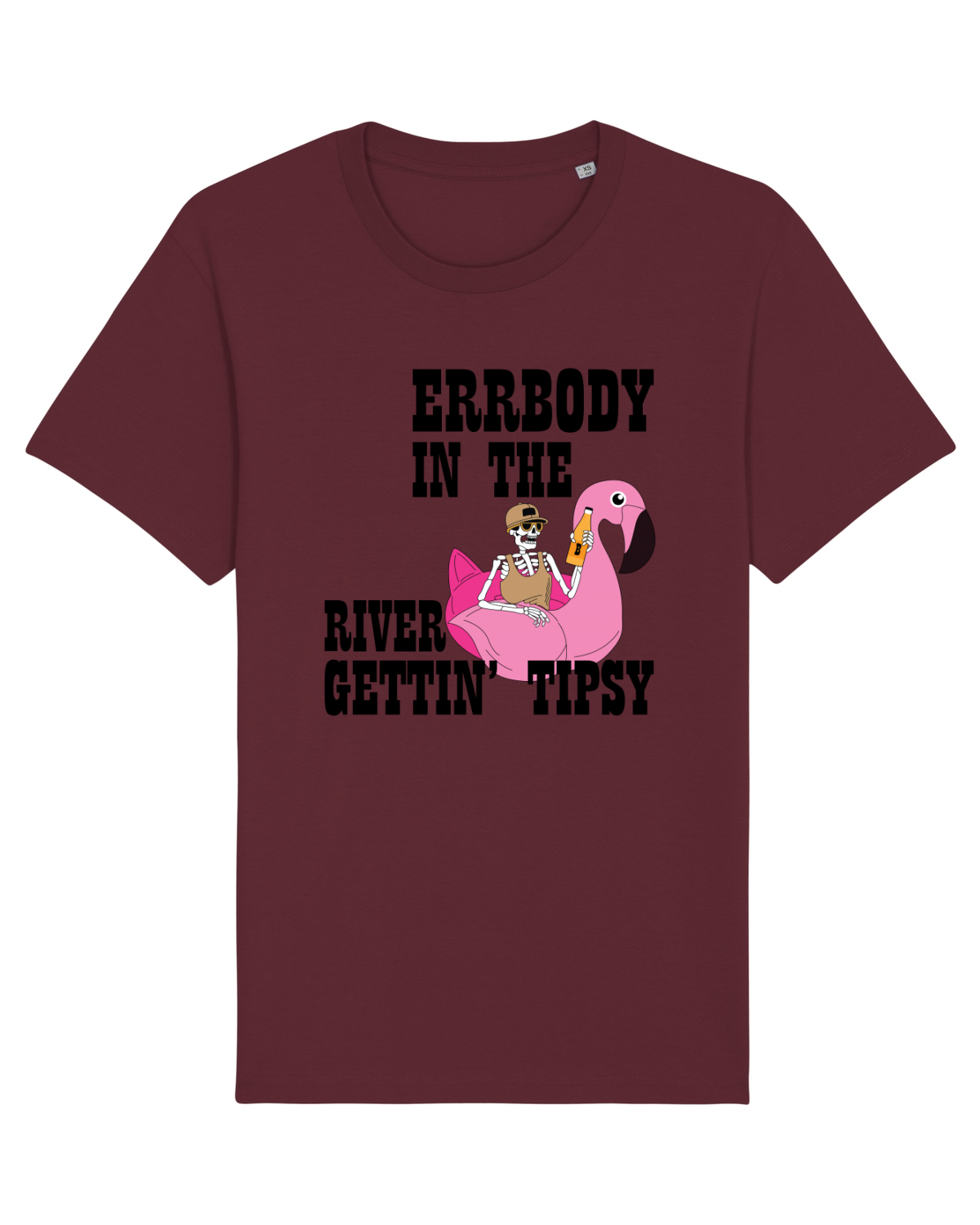 Tricou mânecă scurtă Unisex Rocker Burgundy