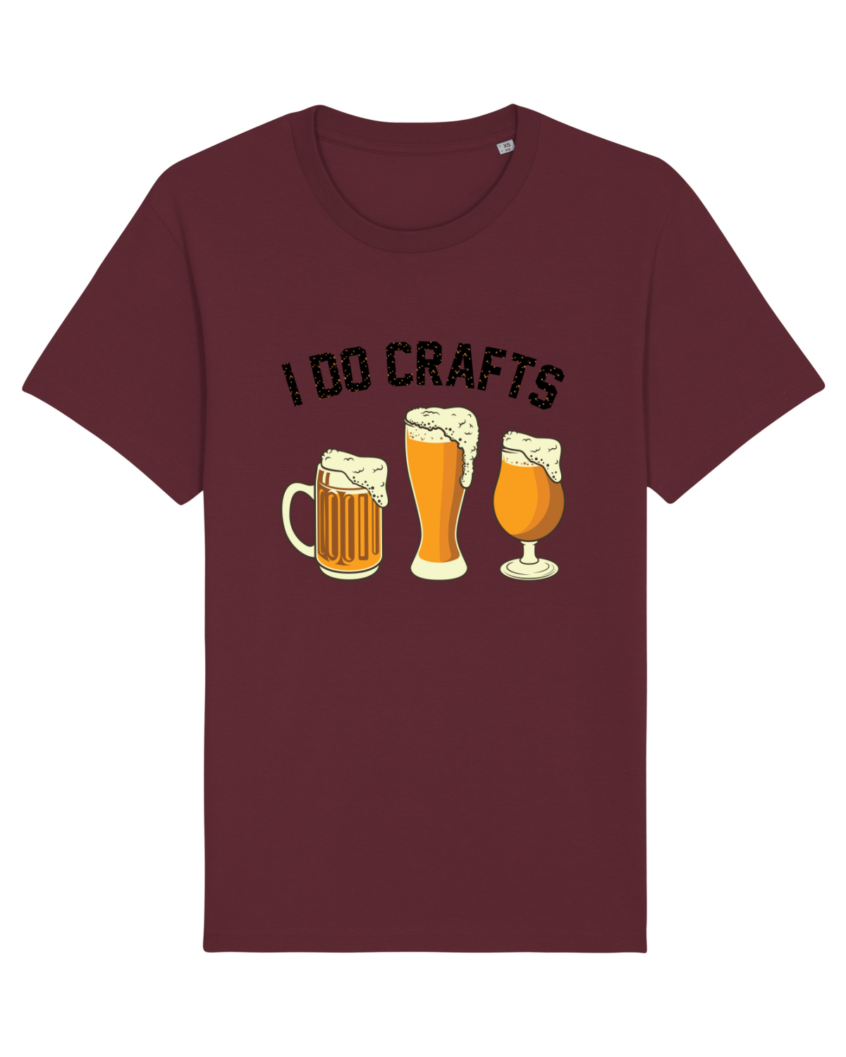 Tricou mânecă scurtă Unisex Rocker Burgundy