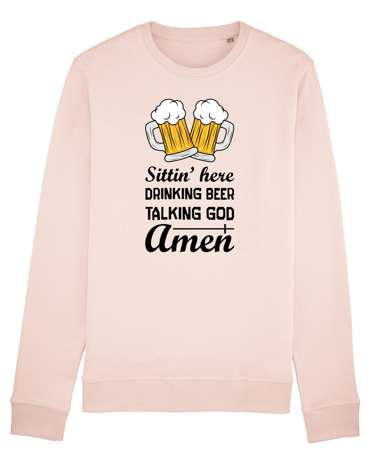 Bluză mânecă lungă Unisex Rise Candy Pink