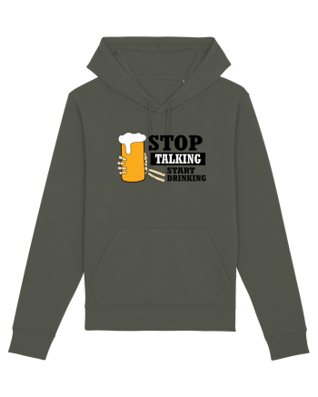 Stop Talking Start Drinking Khaki