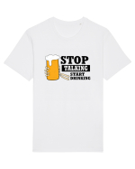Stop Talking Start Drinking Tricou mânecă scurtă Unisex Rocker