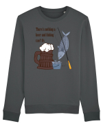 There's Nothing A Beer And Fishing Can't Fix Bluză mânecă lungă Unisex Rise