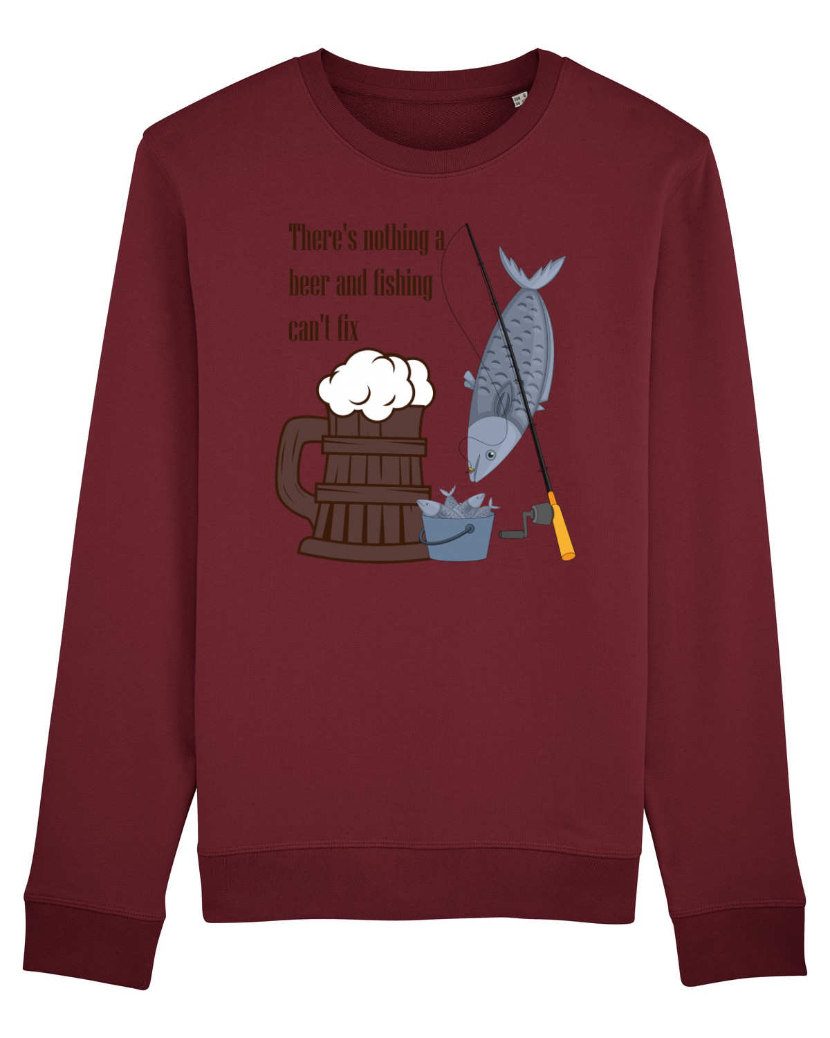 Bluză mânecă lungă Unisex Rise Burgundy