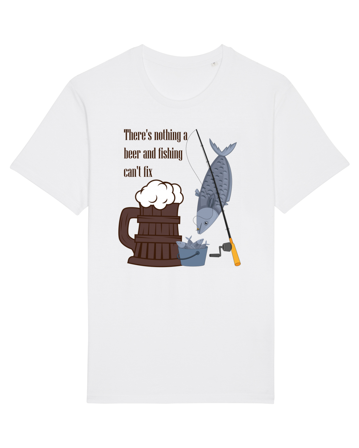 Tricou mânecă scurtă Unisex Rocker White