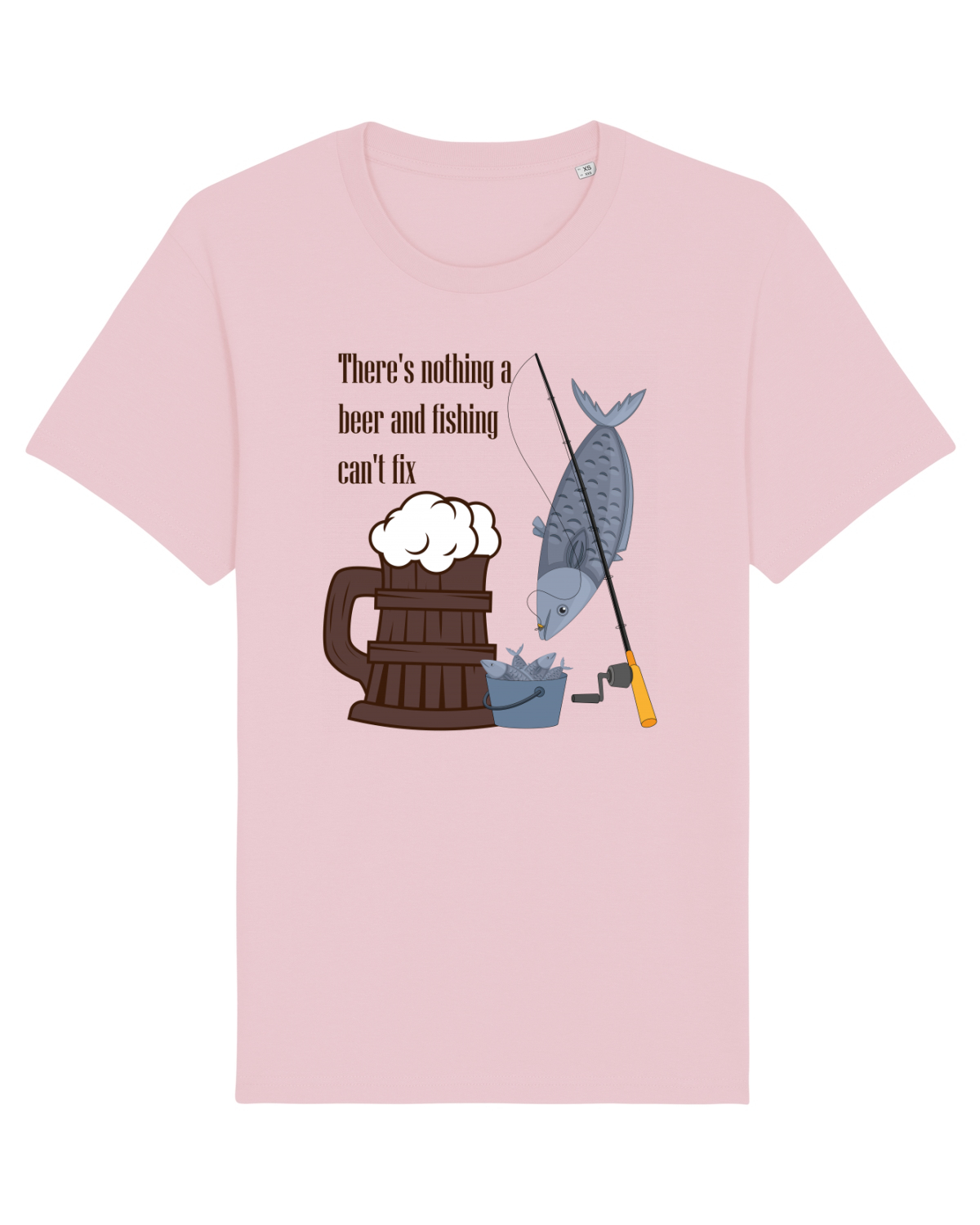 Tricou mânecă scurtă Unisex Rocker Cotton Pink