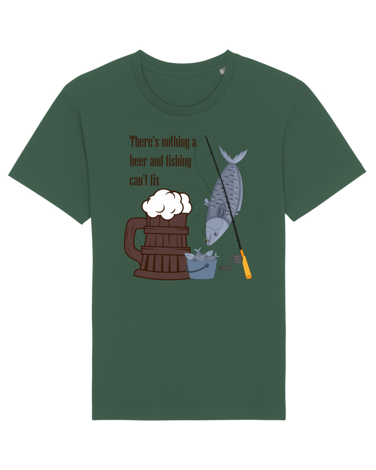 Tricou mânecă scurtă Unisex Rocker Bottle Green