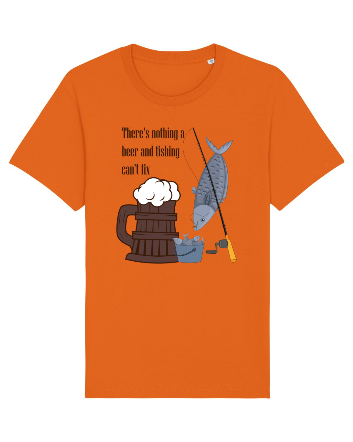 Tricou mânecă scurtă Unisex Rocker Bright Orange