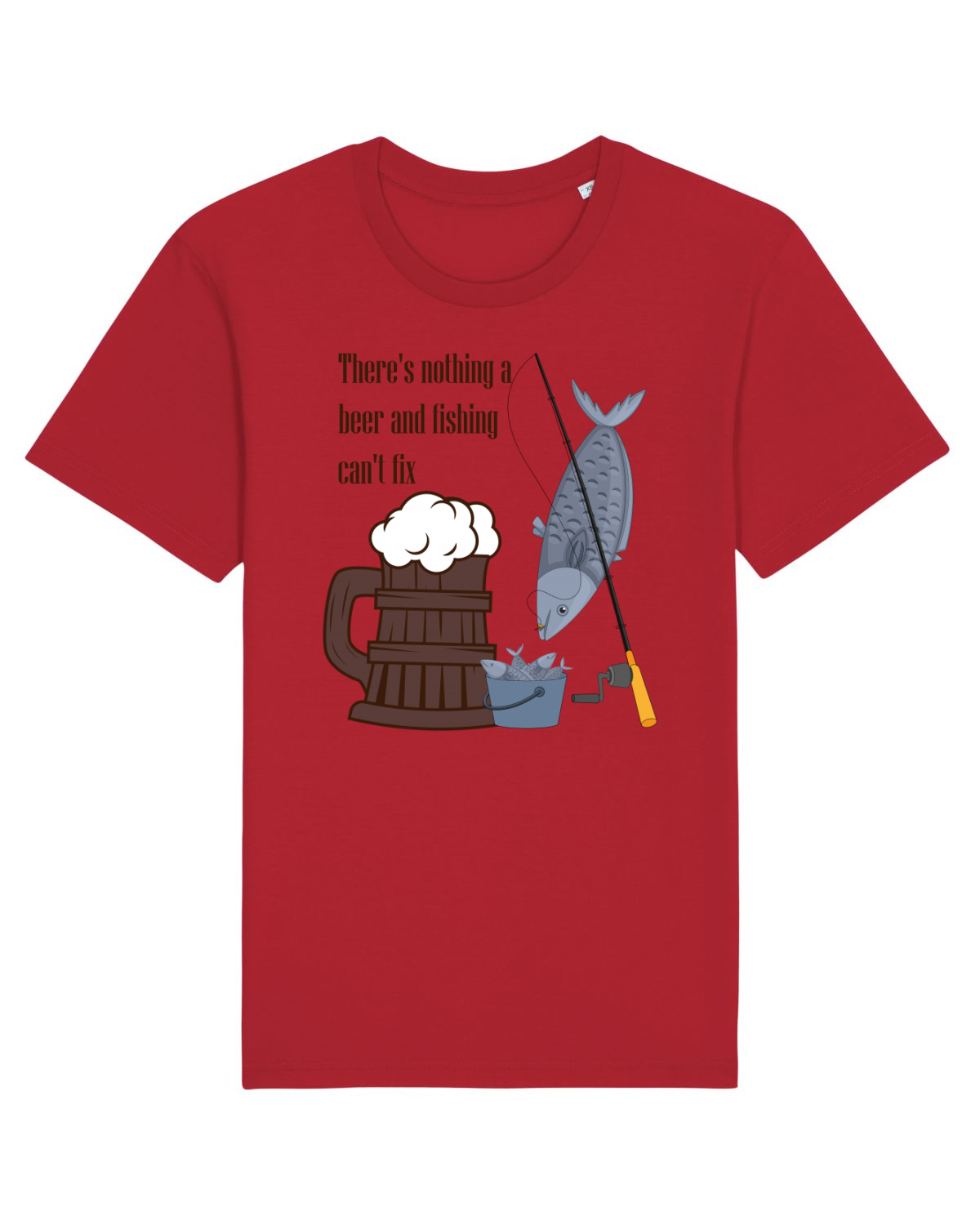 Tricou mânecă scurtă Unisex Rocker Red