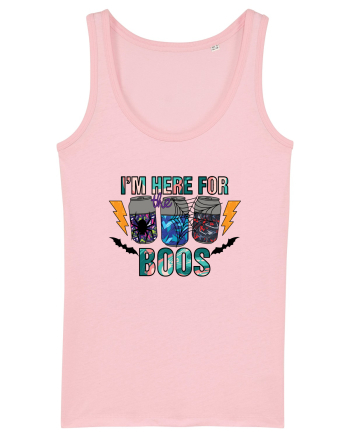 I'm Here For The Boos Cotton Pink