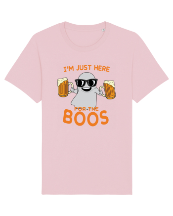 I'm Just Here For The Boos Cotton Pink