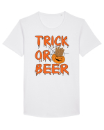 Trick or Beer Tricou mânecă scurtă guler larg Bărbat Skater