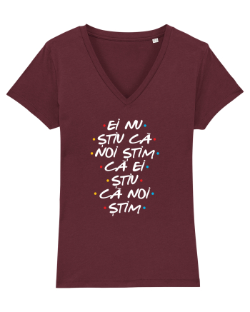 EI NU STIU CA NOI STIM CA EI STIU CA NOI STIM Burgundy