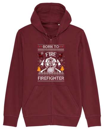 Merry Christmas Born To Fire Burgundy