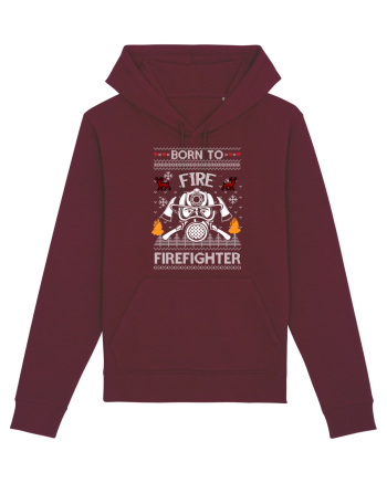 Merry Christmas Born To Fire Burgundy