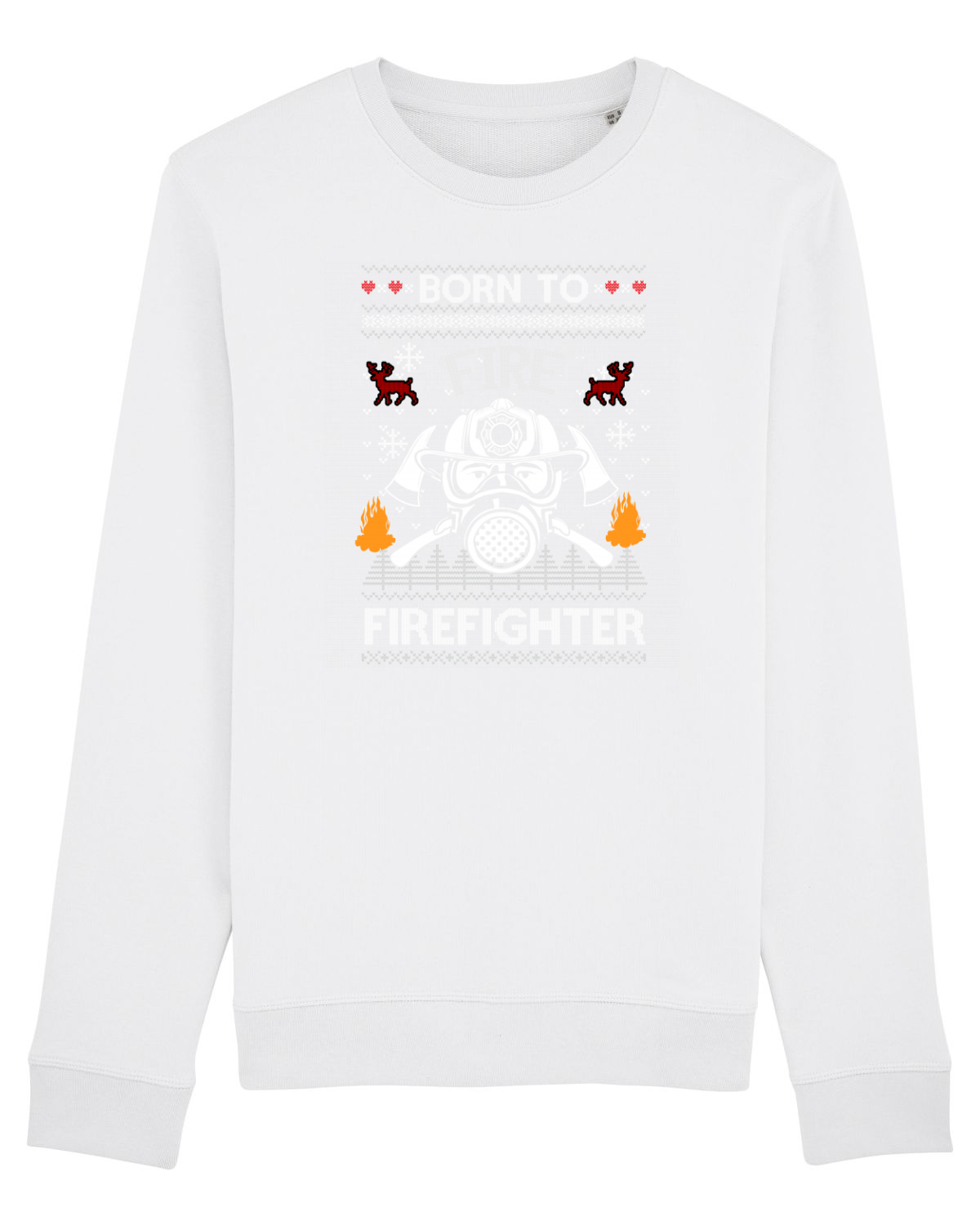 Bluză mânecă lungă Unisex Rise White