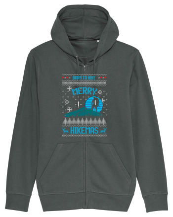 Merry Christmas Born To Hike Anthracite