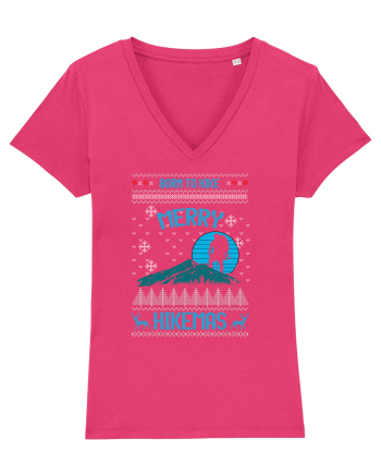 Merry Christmas Born To Hike Raspberry