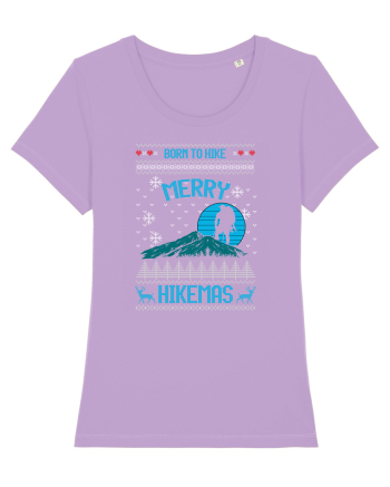 Merry Christmas Born To Hike Lavender Dawn