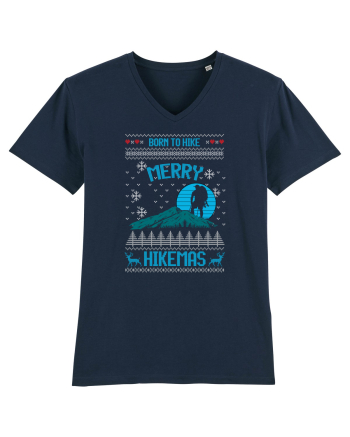 Merry Christmas Born To Hike French Navy