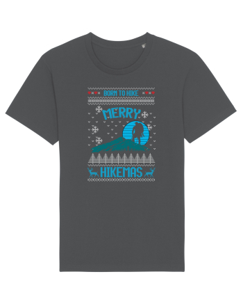 Merry Christmas Born To Hike Anthracite