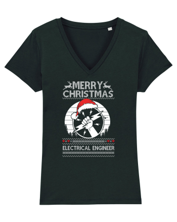 Merry Christmas Electrical Engineer Black