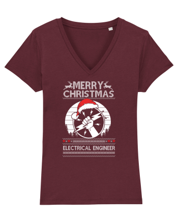 Merry Christmas Electrical Engineer Burgundy