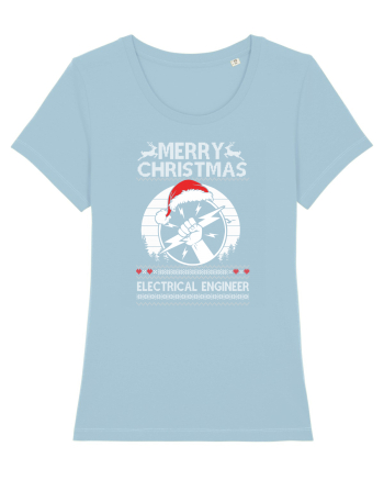 Merry Christmas Electrical Engineer Sky Blue