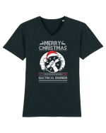 Merry Christmas Electrical Engineer Tricou mânecă scurtă guler V Bărbat Presenter