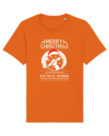 Merry Christmas Electrical Engineer Bright Orange