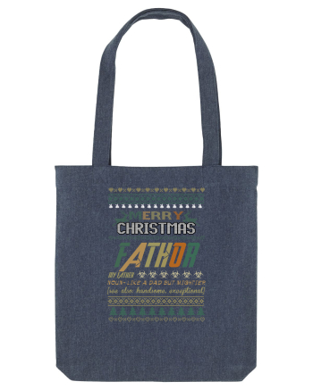 Merry Christmas Fathor Midnight Blue