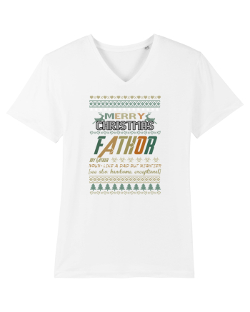 Merry Christmas Fathor White
