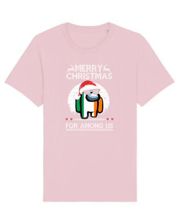 Merry Christmas For Among Us Cotton Pink