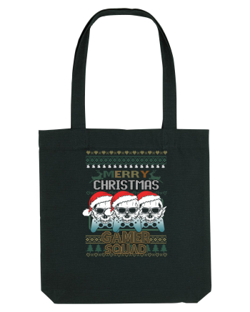Merry Christmas Gamer Squad Black