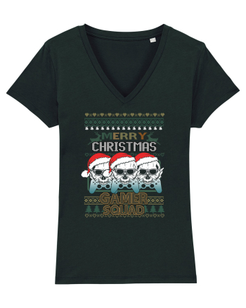 Merry Christmas Gamer Squad Black