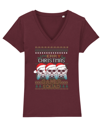Merry Christmas Gamer Squad Burgundy