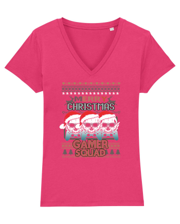 Merry Christmas Gamer Squad Raspberry