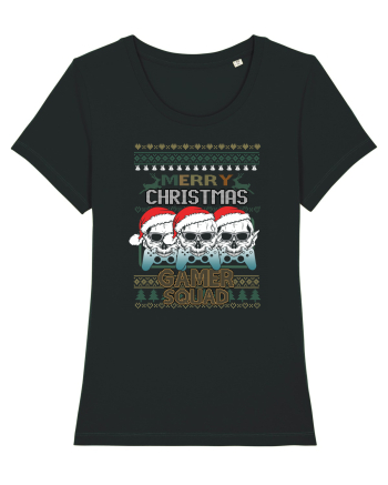 Merry Christmas Gamer Squad Black