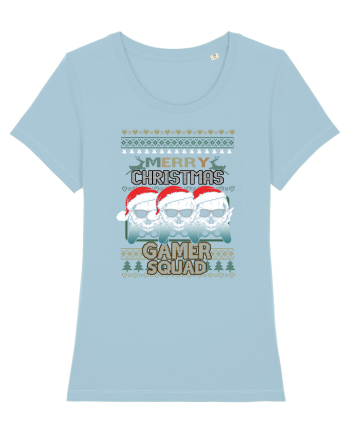 Merry Christmas Gamer Squad Sky Blue